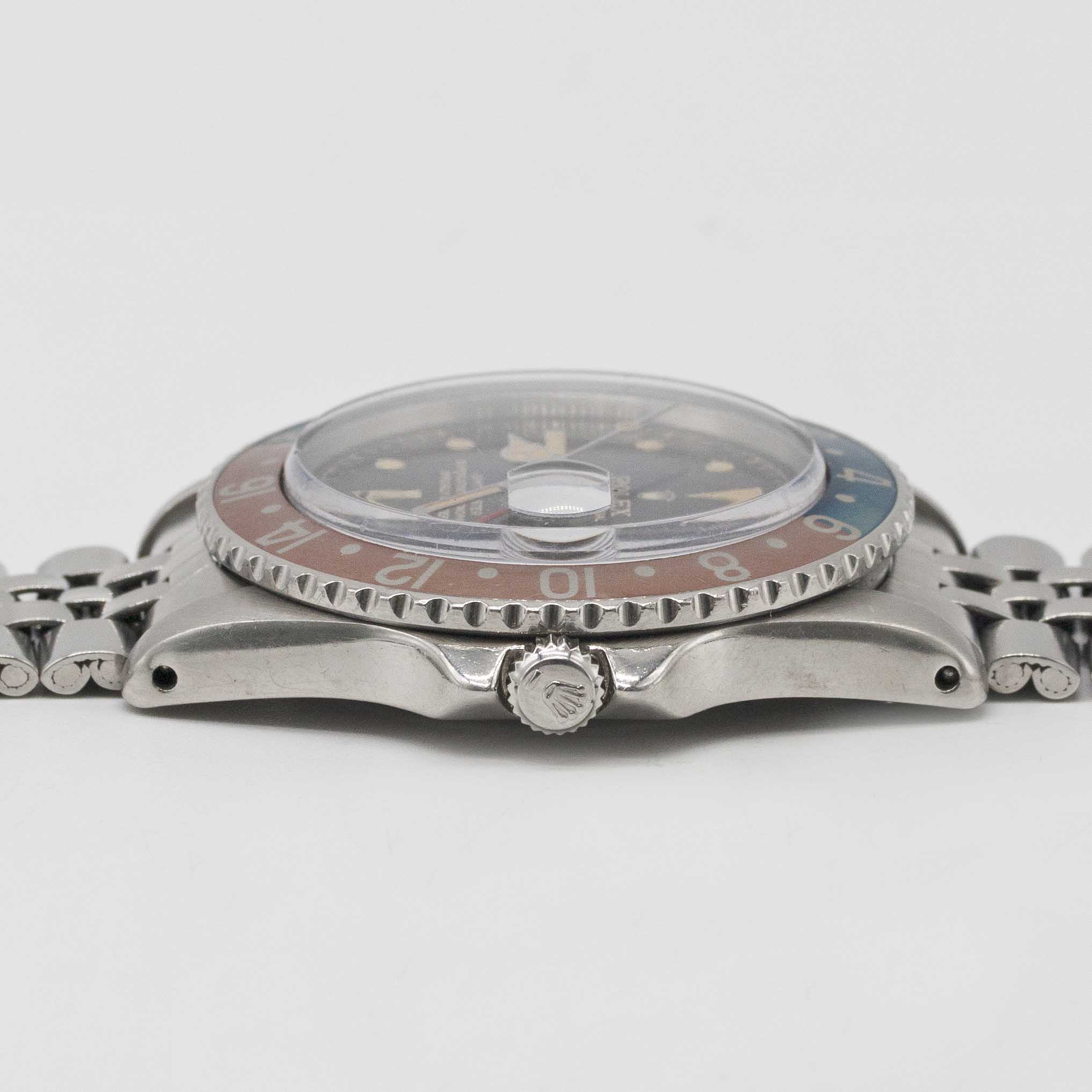 A RARE GENTLEMAN'S STAINLESS STEEL ROLEX OYSTER PERPETUAL GMT MASTER BRACELET WATCH CIRCA 1961, REF. - Image 10 of 11