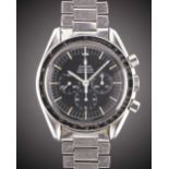 A GENTLEMAN'S STAINLESS STEEL OMEGA SPEEDMASTER PROFESSIONAL "PRE MOON" CHRONOGRAPH BRACELET WATCH