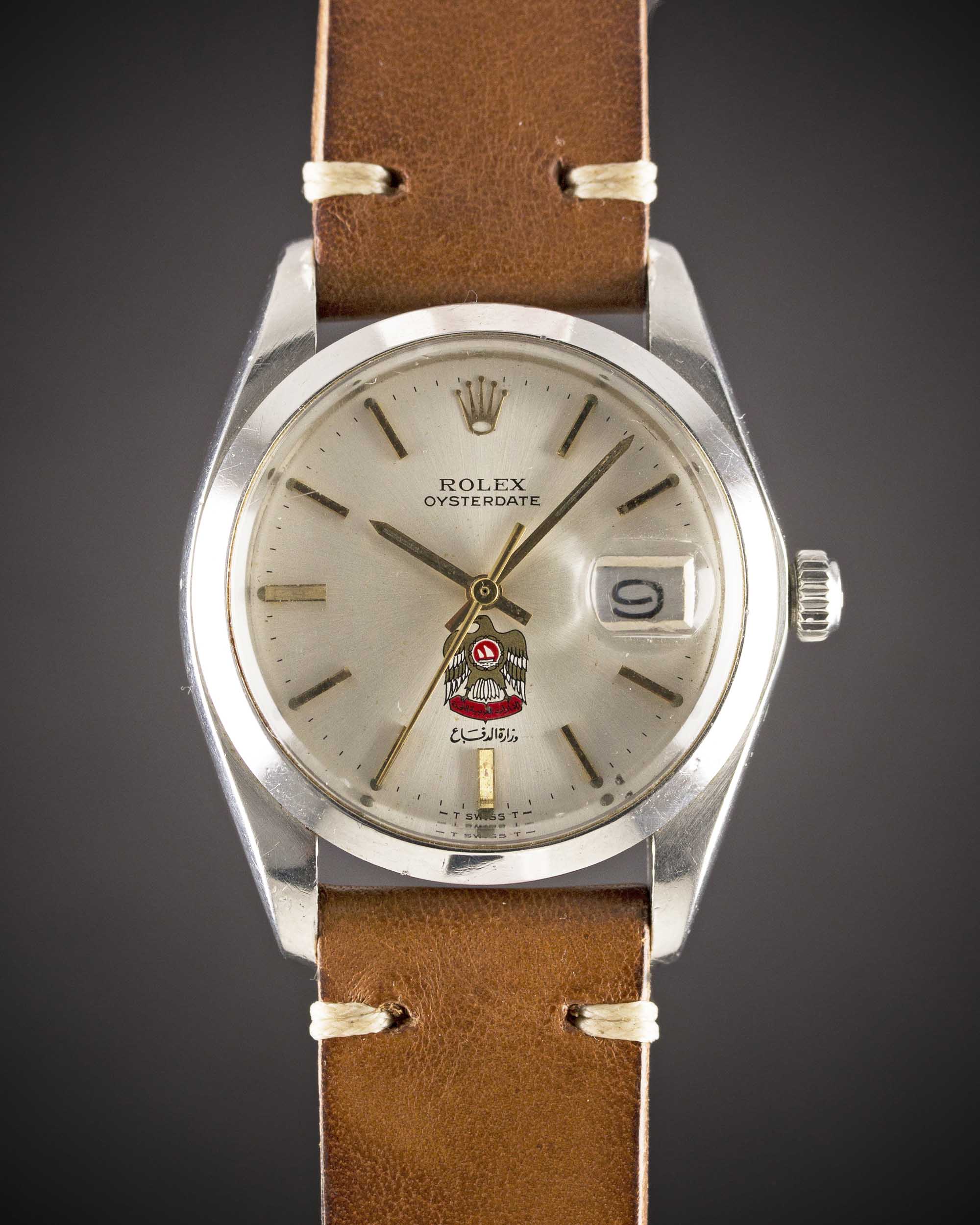 A RARE GENTLEMAN'S STAINLESS STEEL ROLEX OYSTERDATE PRECISION WRIST WATCH...