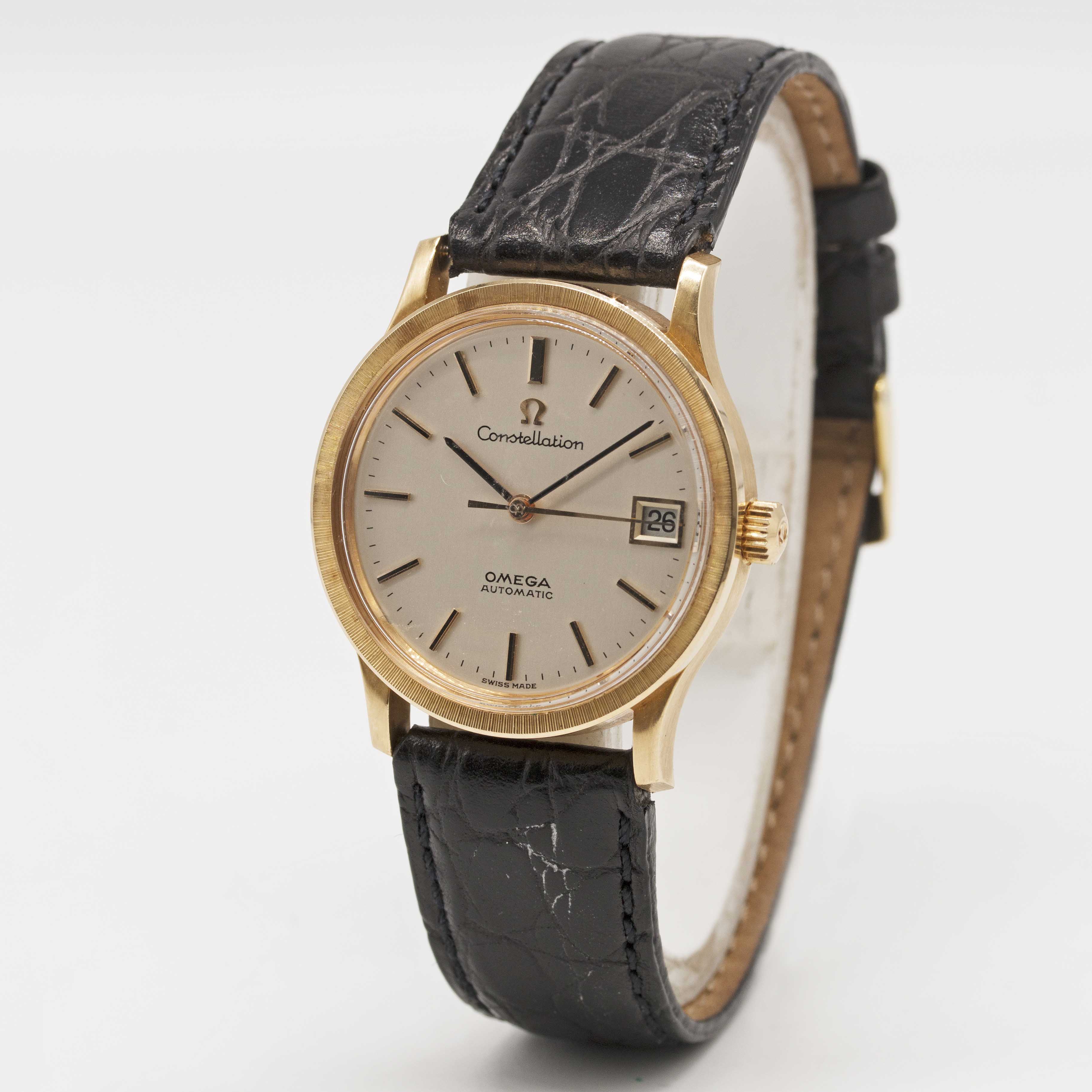 A GENTLEMAN'S "NOS" 18K SOLID ROSE GOLD OMEGA CONSTELLATION AUTOMATIC WRIST WATCH CIRCA 1969, REF. - Image 3 of 4