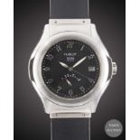 A GENTLEMAN'S STAINLESS STEEL HUBLOT MDM ELEGANT AUTOMATIC 42 HOUR POWER RESERVE WRIST WATCH CIRCA