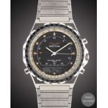 A GENTLEMAN'S STAINLESS STEEL IRAQI MILITARY AIR FORCE BREITLING JUPITER NAVITIMER QUARTZ 3300