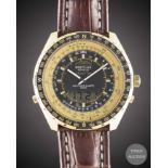 A GENTLEMAN'S GOLD PLATED MILITARY BREITLING NAVITIMER QUARTZ 2300 PILOTS WRIST WATCH CIRCA 1980s,