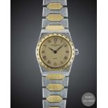 A LADIES STEEL & GOLD VACHERON CONSTANTIN 222 QUARTZ BRACELET WATCH CIRCA 1990s, REF. 222  Movement: