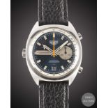 A GENTLEMAN'S STAINLESS STEEL HEUER CARRERA AUTOMATIC CHRONOGRAPH WRIST WATCH CIRCA 1972, REF. 1553