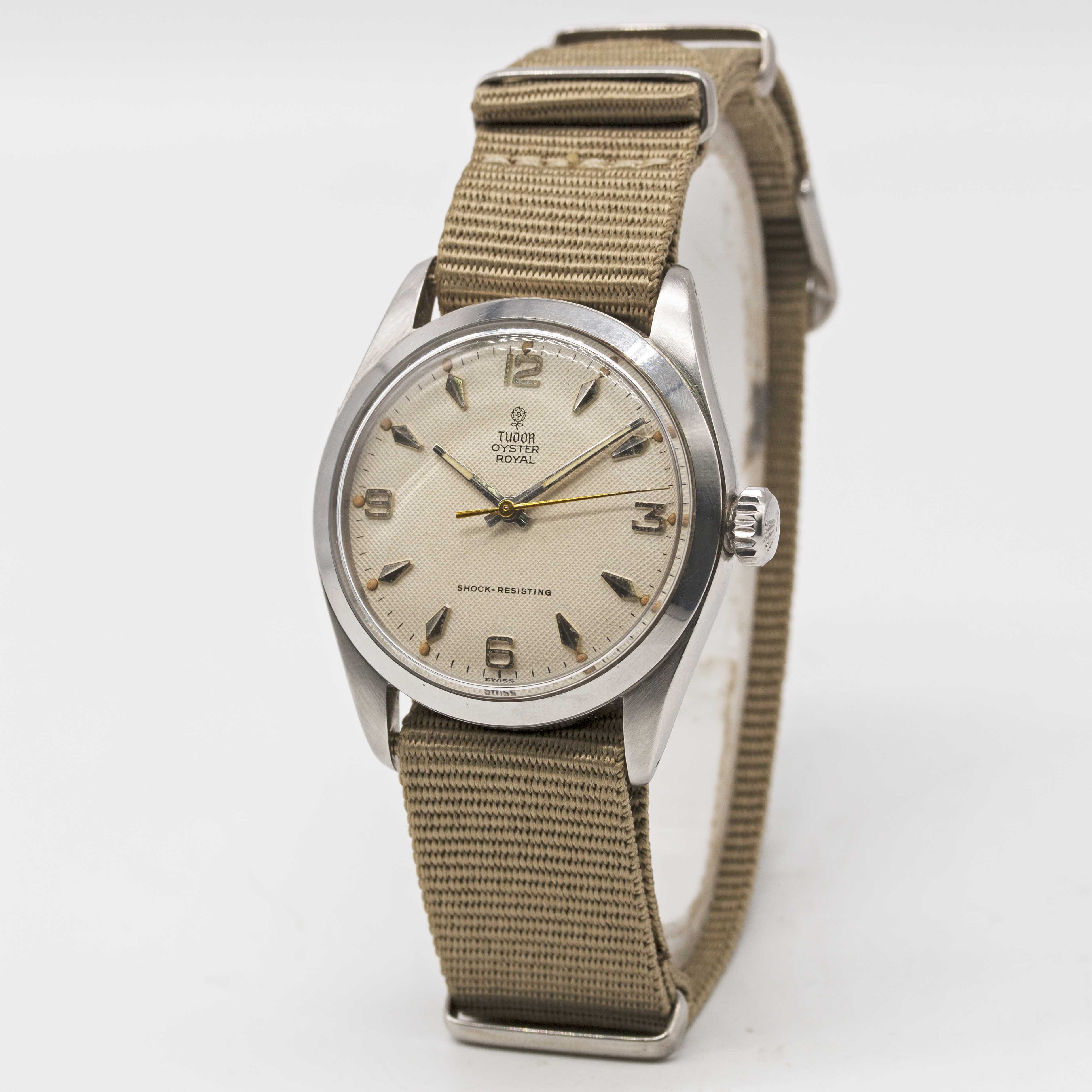 A GENTLEMAN'S STAINLESS STEEL ROLEX TUDOR OYSTER ROYAL WRIST WATCH CIRCA 1958, REF. 7934 WITH - Image 2 of 4
