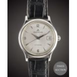 A GENTLEMAN'S STAINLESS STEEL JAEGER LECOULTRE MASTER CONTROL AUTOMATIQUE WRIST WATCH CIRCA 1996,