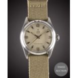 A GENTLEMAN'S STAINLESS STEEL ROLEX TUDOR OYSTER ROYAL WRIST WATCH CIRCA 1958, REF. 7934 WITH