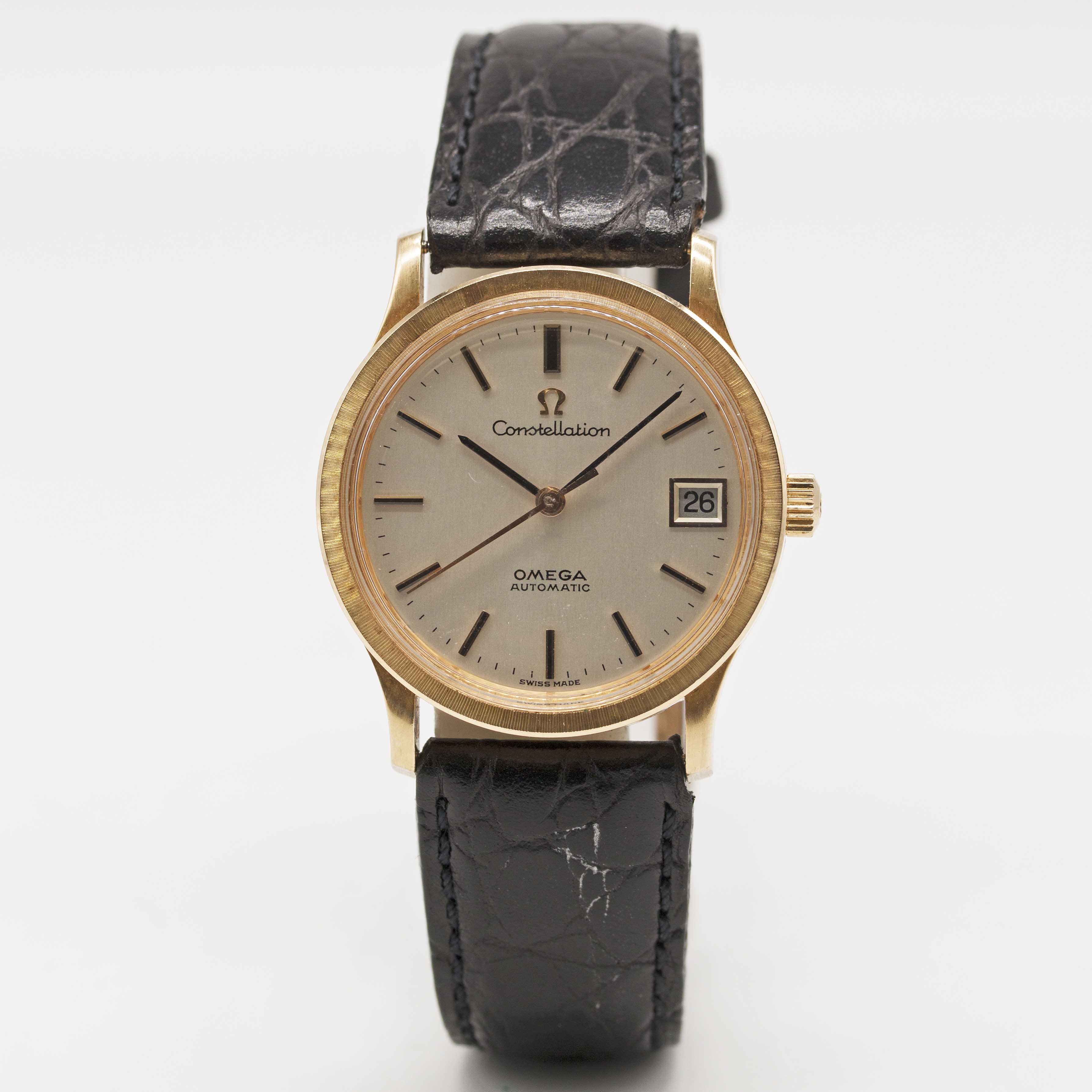 A GENTLEMAN'S "NOS" 18K SOLID ROSE GOLD OMEGA CONSTELLATION AUTOMATIC WRIST WATCH CIRCA 1969, REF. - Image 2 of 4