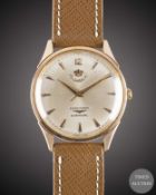 A GENTLEMAN'S ROSE GOLD PLATED LONGINES AUTOMATIC WRIST WATCH CIRCA 1976, REF. 8008-8 COMMISSIONED