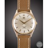 A GENTLEMAN'S ROSE GOLD PLATED LONGINES AUTOMATIC WRIST WATCH CIRCA 1976, REF. 8008-8 COMMISSIONED