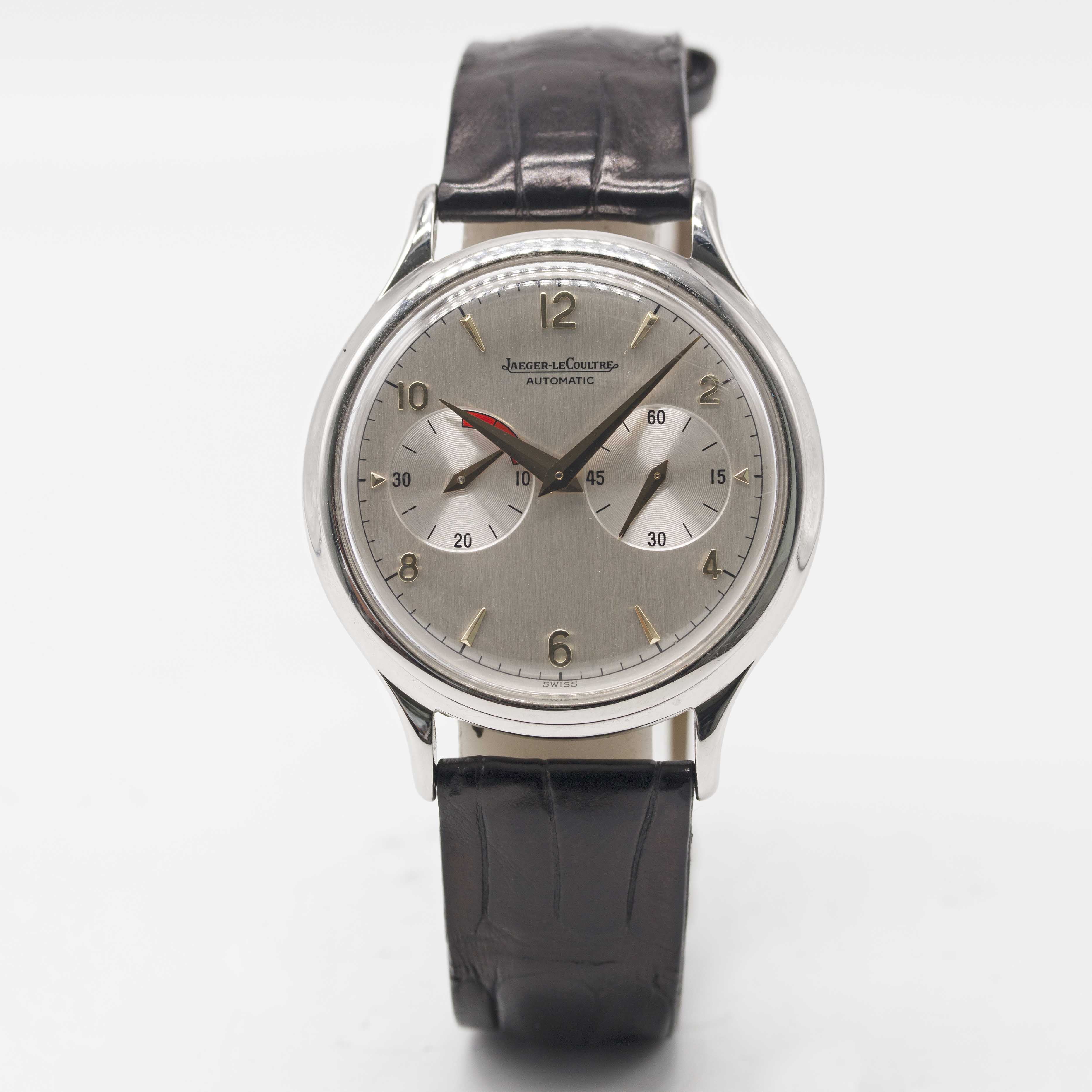 A GENTLEMAN'S STAINLESS STEEL JAEGER LECOULTRE "FUTUREMATIC" POWER RESERVE WRIST WATCH CIRCA 1960s - Image 2 of 6