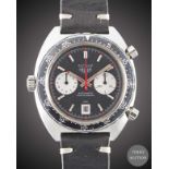 A GENTLEMAN'S STAINLESS STEEL HEUER "VICEROY" AUTAVIA CHRONOGRAPH WRIST WATCH CIRCA 1970s, REF.