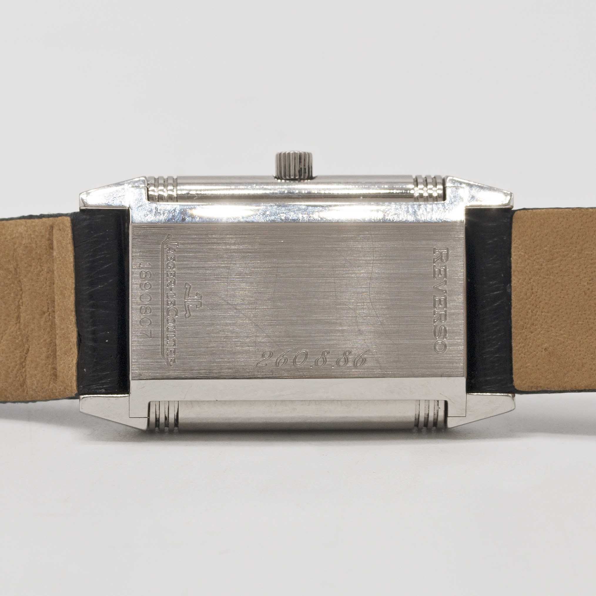 A LADIES STAINLESS STEEL JAEGER LECOULTRE REVERSO WRIST WATCH CIRCA 2000, REF. 260.8.86 Movement: - Image 6 of 6