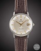 A GENTLEMAN'S STAINLESS STEEL OMEGA SEAMASTER AUTOMATIC WRIST WATCH CIRCA 1964, REF. 166.001