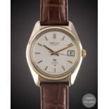 A GENTLEMAN'S GOLD CAPPED SEIKO GS "GRAND SEIKO" HI-BEAT 36000 AUTOMATIC WRIST WATCH CIRCA 1970,