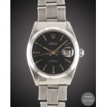 A GENTLEMAN'S STAINLESS STEEL ROLEX OYSTERDATE PRECISION BRACELET WATCH CIRCA 1967, REF. 6694 WITH