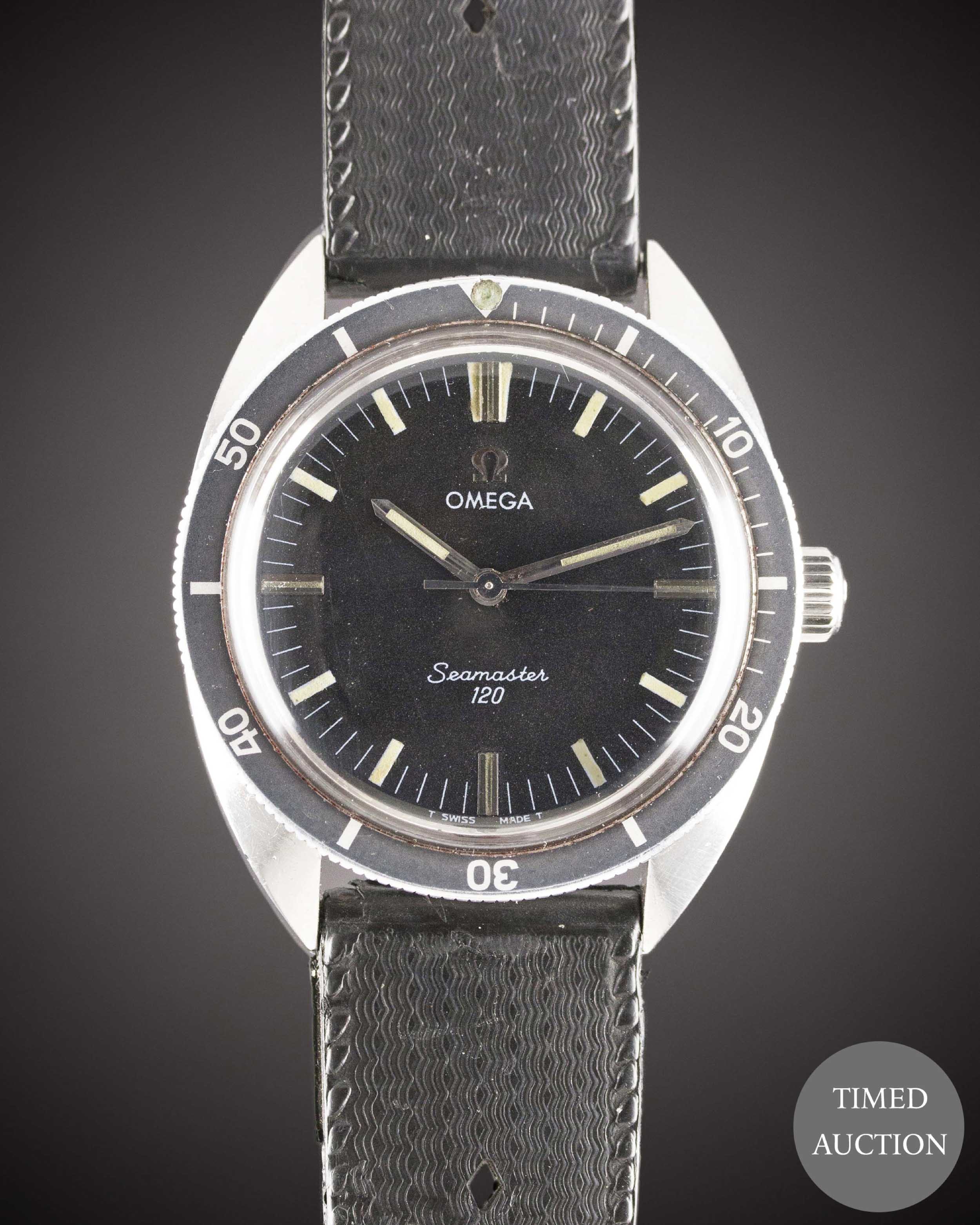 A GENTLEMAN'S STAINLESS STEEL OMEGA SEAMASTER 120 DIVERS WRIST WATCH CIRCA 1967, REF. 135.027