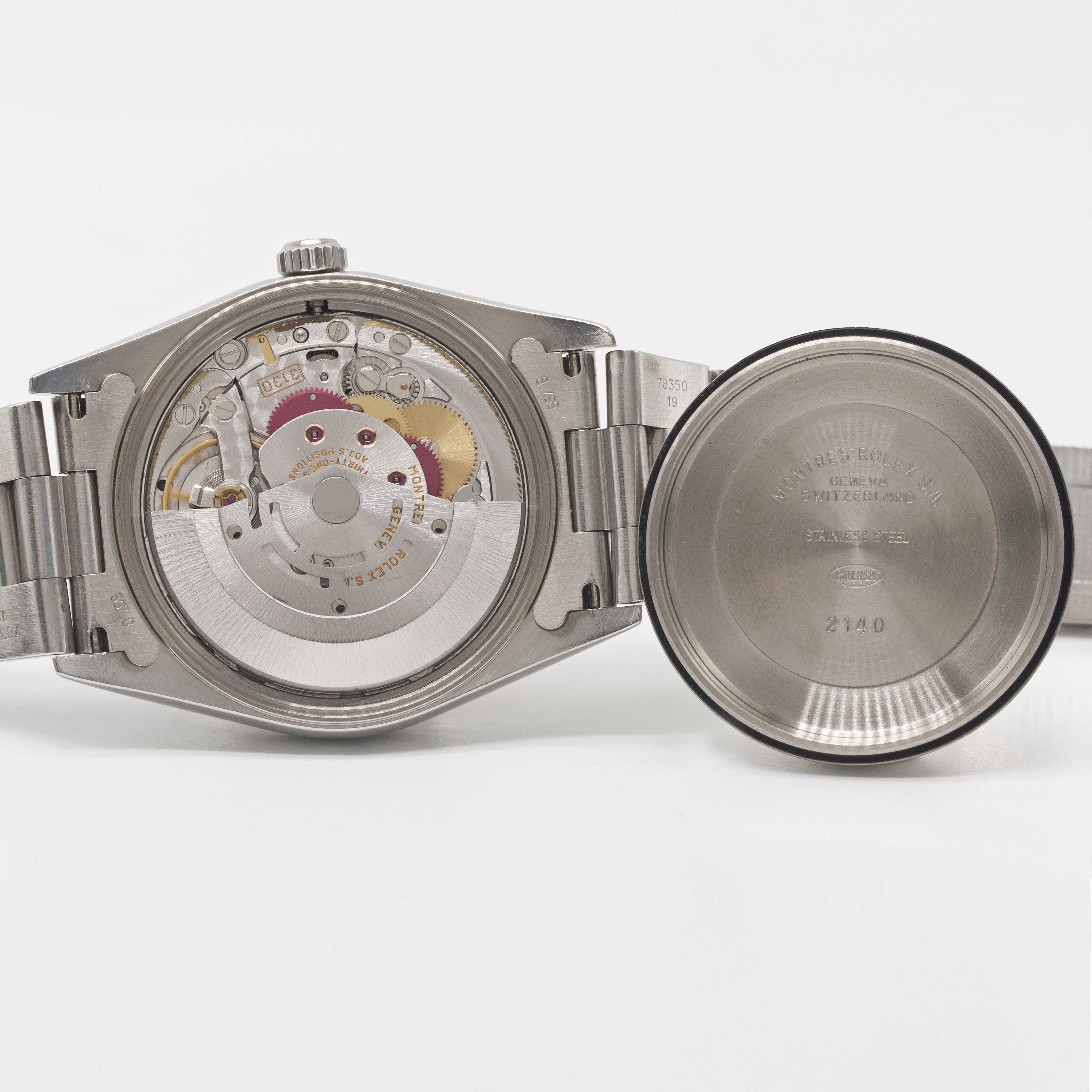 A GENTLEMAN'S STAINLESS STEEL ROLEX OYSTER PERPETUAL AIR KING PRECISION BRACELET WATCH DATED 2002, - Image 7 of 9