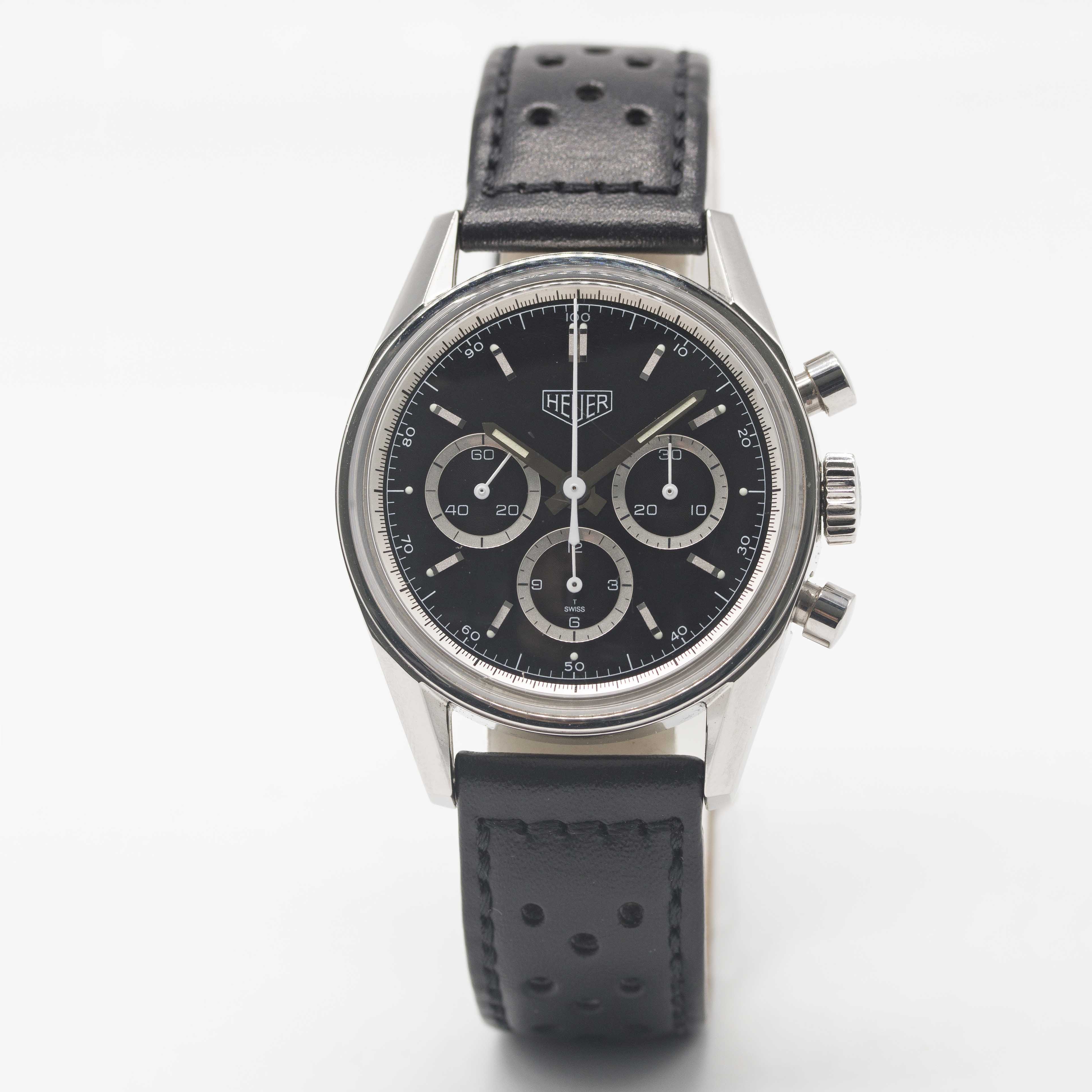 A GENTLEMAN'S STAINLESS STEEL HEUER CLASSIC CARRERA CHRONOGRAPH WRIST WATCH DATED 2000, REF. - Image 2 of 7