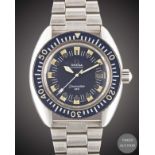 A GENTLEMAN'S STAINLESS STEEL OMEGA SEAMASTER 120 "DEEP BLUE" BRACELET WATCH CIRCA 1969, REF. 166.