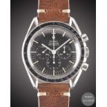 A GENTLEMAN'S STAINLESS STEEL OMEGA SPEEDMASTER PROFESSIONAL "PRE MOON" CHRONOGRAPH WRIST WATCH