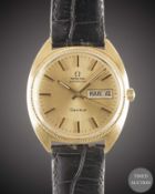 A GENTLEMAN'S 18K SOLID GOLD OMEGA GENEVE AUTOMATIC WRIST WATCH CIRCA 1979 Movement: Automatic, cal.