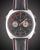 A GENTLEMAN'S STAINLESS STEEL LONGINES DIVER CHRONOGRAPH WRIST WATCH CIRCA 1968, REF. 8224-1