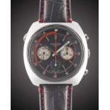 A GENTLEMAN'S STAINLESS STEEL LONGINES DIVER CHRONOGRAPH WRIST WATCH CIRCA 1968, REF. 8224-1