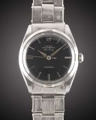 A GENTLEMAN'S STAINLESS STEEL ROLEX OYSTER PERPETUAL AIR KING PRECISION BRACELET WATCH CIRCA 1966,