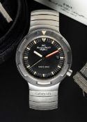 A RARE GENTLEMAN'S TITANIUM GERMAN MILITARY IWC PORSCHE DESIGN OCEAN 2000 BUND ATTACK DIVERS