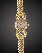 A LADIES 18K SOLID GOLD VACHERON & CONSTANTIN COCKTAIL BRACELET WATCH CIRCA 1930s, WITH "STAR"