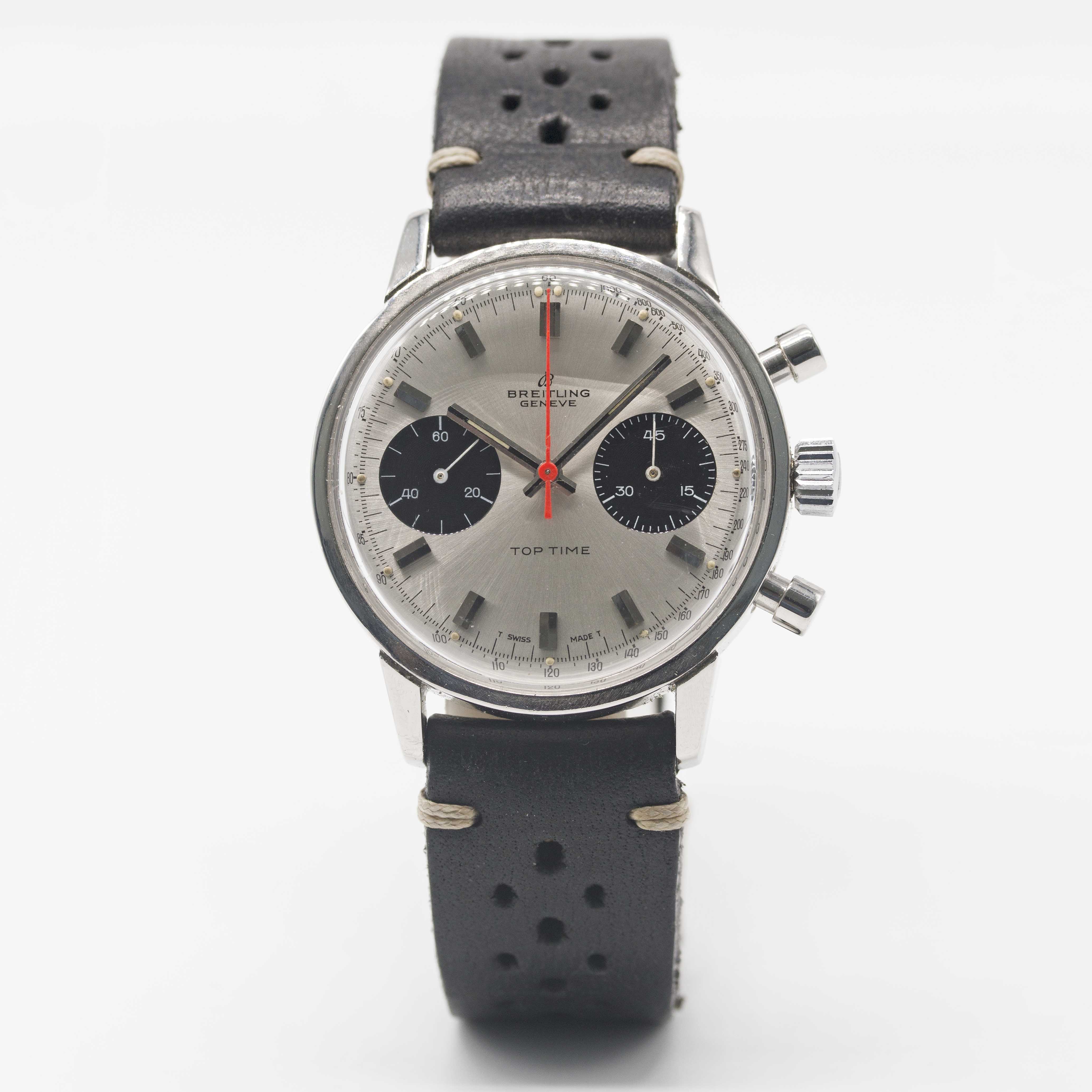A GENTLEMAN'S STAINLESS STEEL BREITLING TOP TIME CHRONOGRAPH WRIST WATCH CIRCA 1969, REF. 2002-33 - Image 2 of 9