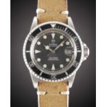 A GENTLEMAN'S STAINLESS STEEL ROLEX TUDOR PRINCE OYSTERDATE "LOLLIPOP" SUBMARINER WRIST WATCH