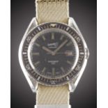 A RARE GENTLEMAN'S STAINLESS STEEL EBERHARD & CO SCAFOGRAF 300 AUTOMATIC DIVERS WRIST WATCH CIRCA