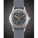 A GENTLEMAN'S BRITISH MILITARY LEMANIA W.W.W. WRIST WATCH CIRCA 1945, PART OF THE "DIRTY DOZEN"