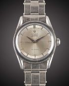 A GENTLEMAN'S STAINLESS STEEL UNIVERSAL GENEVE POLEROUTER BRACELET WATCH CIRCA 1964, REF. 20366-2