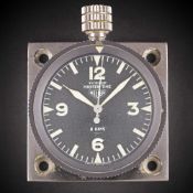 A HEUER MASTER TIME 8 DAYS DASHBOARD CLOCK CIRCA 1960s, RETAILED BY TÜRLER WITH CO-SIGNED DIAL