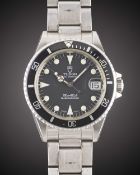 A MID SIZE STAINLESS STEEL ROLEX TUDOR PRINCE OYSTERDATE SUBMARINER BRACELET WATCH CIRCA 1992,