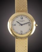 A GENTLEMAN'S SIZE 18K SOLID GOLD CHAUMET AUTOMATIC BRACELET WATCH CIRCA 1990s, REF. 13A-333