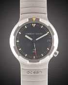 A MID SIZE TITANIUM PORSCHE DESIGN BY IWC OCEAN 500 BRACELET WATCH DATED 1997, REF. 3523 WITH