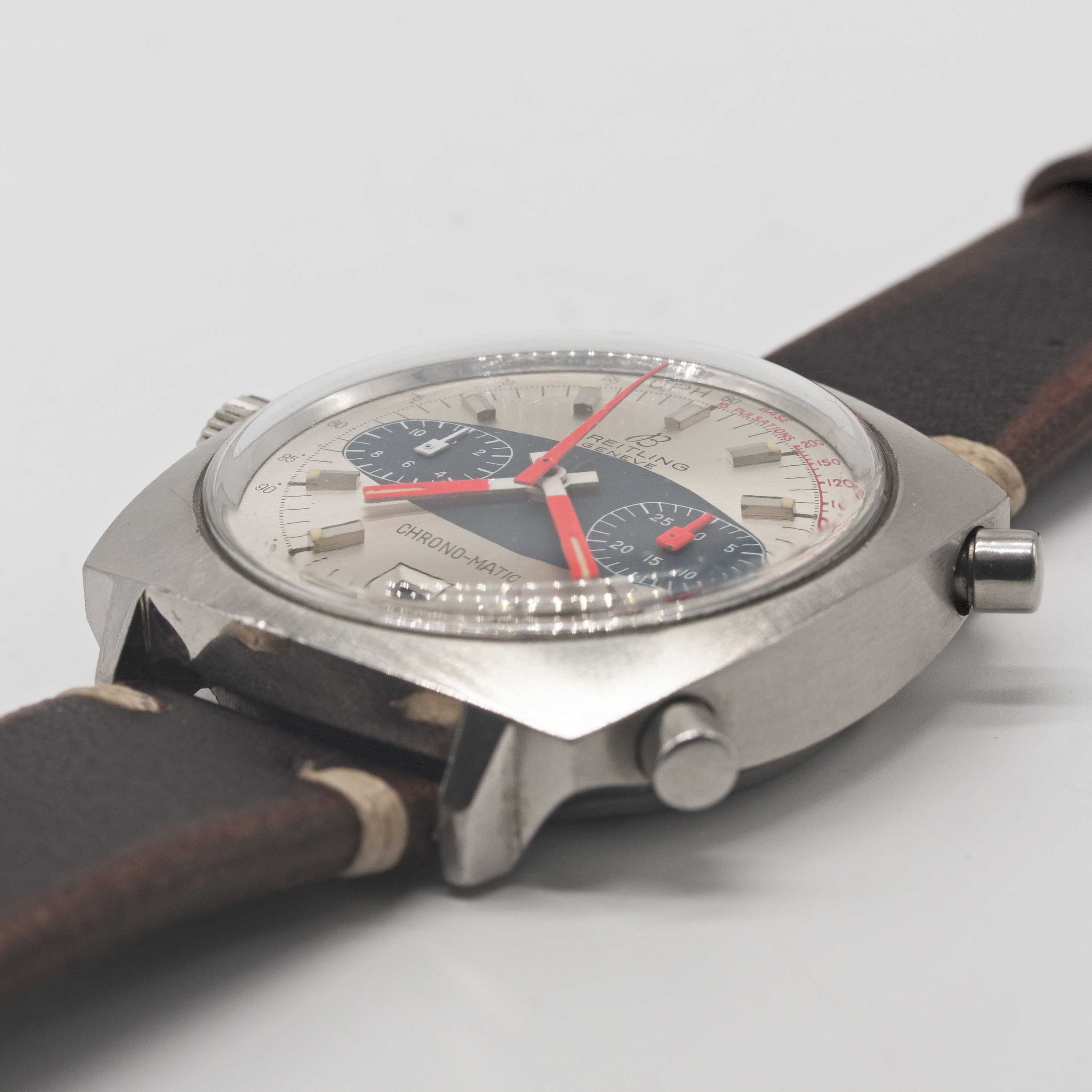 A GENTLEMAN'S STAINLESS STEEL BREITLING CHRONO-MATIC CHRONOGRAPH WRIST WATCH CIRCA 1969, REF. 2111 - Image 3 of 9