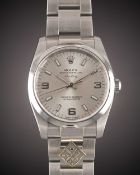 A GENTLEMAN'S STAINLESS STEEL ROLEX OYSTER PERPETUAL AIR KING "DOMINO'S" BRACELET WATCH DATED