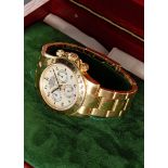 A RARE GENTLEMAN'S SIZE 18K SOLID YELLOW GOLD ROLEX OYSTER PERPETUAL COSMOGRAPH DAYTONA BRACELET