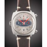 A GENTLEMAN'S STAINLESS STEEL BREITLING CHRONO-MATIC CHRONOGRAPH WRIST WATCH CIRCA 1969, REF. 2111