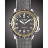 A GENTLEMAN'S STAINLESS STEEL NIVADA GRENCHEN DEPTHOMATIC DEPTH GAUGE AUTOMATIC DIVERS WRIST WATCH