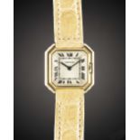 A LADIES 18K SOLID GOLD CARTIER CEINTURE WRIST WATCH CIRCA 1960s Movement: 18J, manual wind,