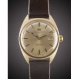 A GENTLEMAN'S 18K SOLID GOLD IWC YACHT CLUB AUTOMATIC WRIST WATCH CIRCA 1970 Movement: Automatic,