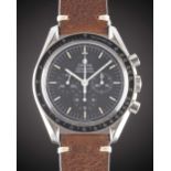 A GENTLEMAN'S STAINLESS STEEL OMEGA SPEEDMASTER PROFESSIONAL CHRONOGRAPH WRIST WATCH CIRCA 1997,