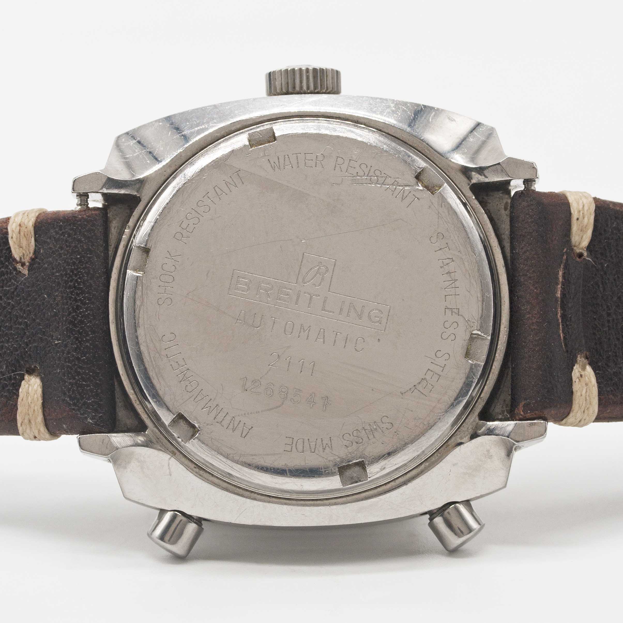 A GENTLEMAN'S STAINLESS STEEL BREITLING CHRONO-MATIC CHRONOGRAPH WRIST WATCH CIRCA 1969, REF. 2111 - Image 6 of 9